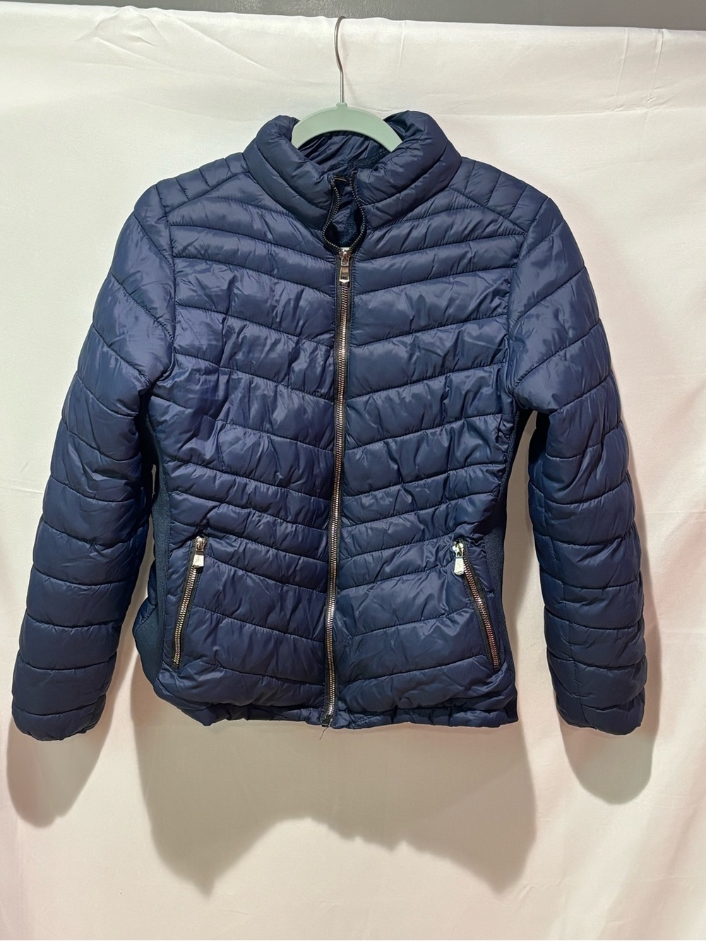 Packable Navy Quilted Puffer Jacket - Women's